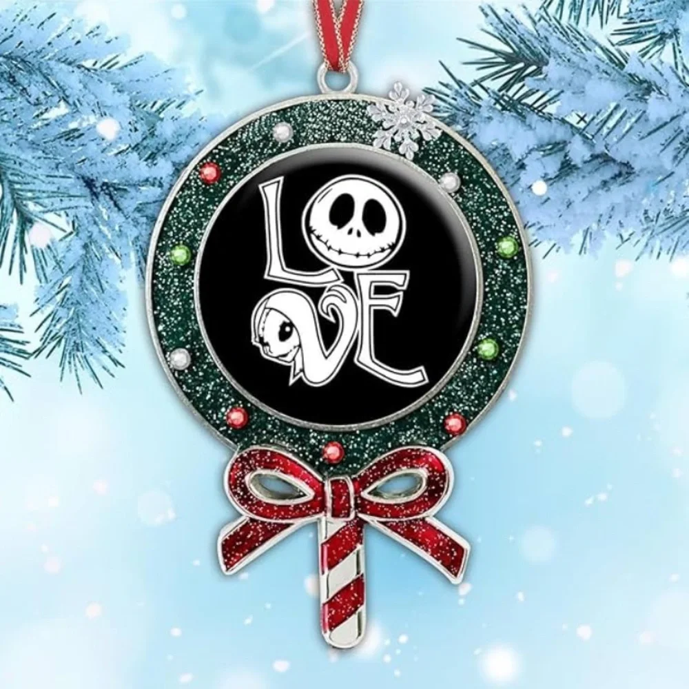 Disney Jack & Sally “LOVE” Lollipop Ornament - NWT